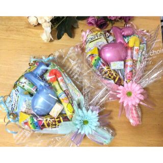 発表会に大人気!音符風船付お菓子ブーケ♡2個セット プチギフト 結婚