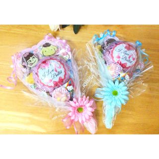 発表会に大人気!音符風船付お菓子ブーケ♡2個セット プチギフト 結婚