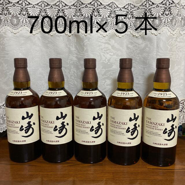 サントリー(サントリー)のサントリー　シングルモルトウイスキー700ml【山崎】 食品/飲料/酒の酒(ウイスキー)の商品写真