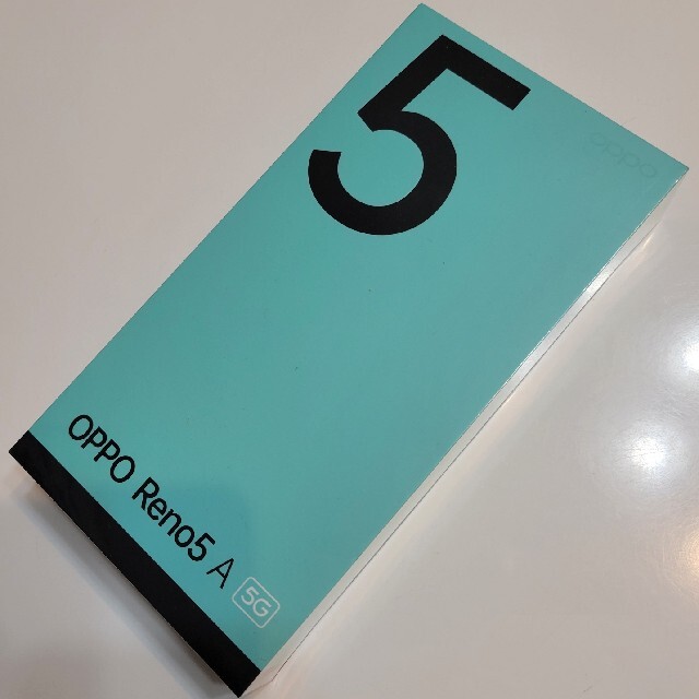 OPPO(オッポ)のOPPO Reno5 A　アイスブルー スマホ/家電/カメラのスマートフォン/携帯電話(スマートフォン本体)の商品写真