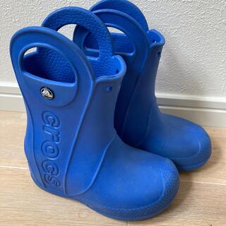 クロックス(crocs)のクロックス  C9 （15.5cm＆15cm推奨）長靴　青　ブルー(長靴/レインシューズ)