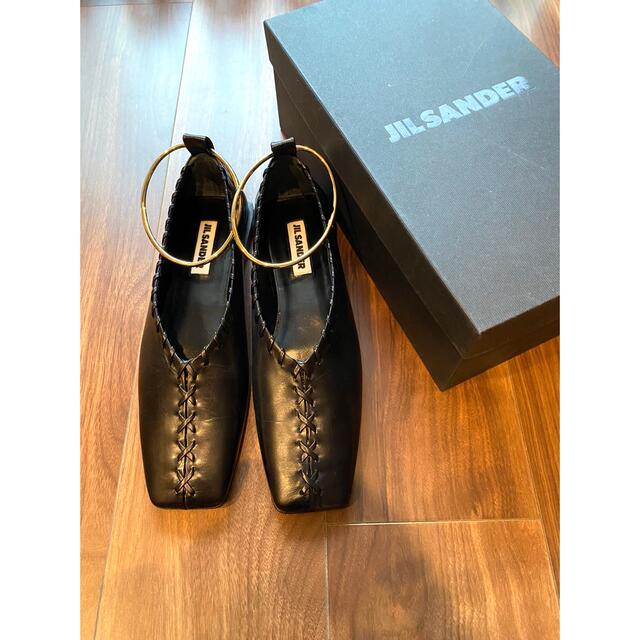 全てのアイテム Jil Sander バレエシューズ ブラック 38.5 SANDER JIL