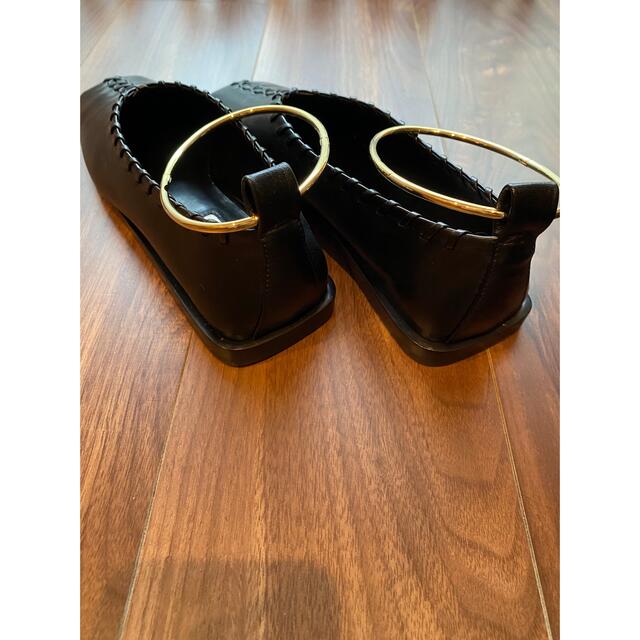 Jil Sander(ジルサンダー)のJIL SANDER バレエシューズ　ブラック　38.5 レディースの靴/シューズ(バレエシューズ)の商品写真