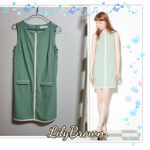 Lily Brown(リリーブラウン)のLilyBrown★レトロAラインワンピース レディースのワンピース(ひざ丈ワンピース)の商品写真