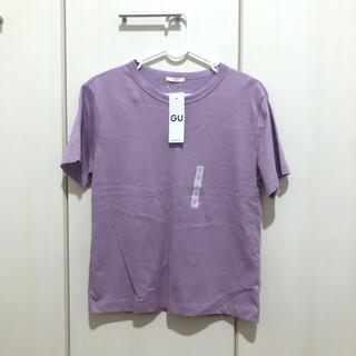 ジーユー(GU)のGU♡半袖シンプルTシャツ♡紫♡パープル♡無地♡(Tシャツ(半袖/袖なし))