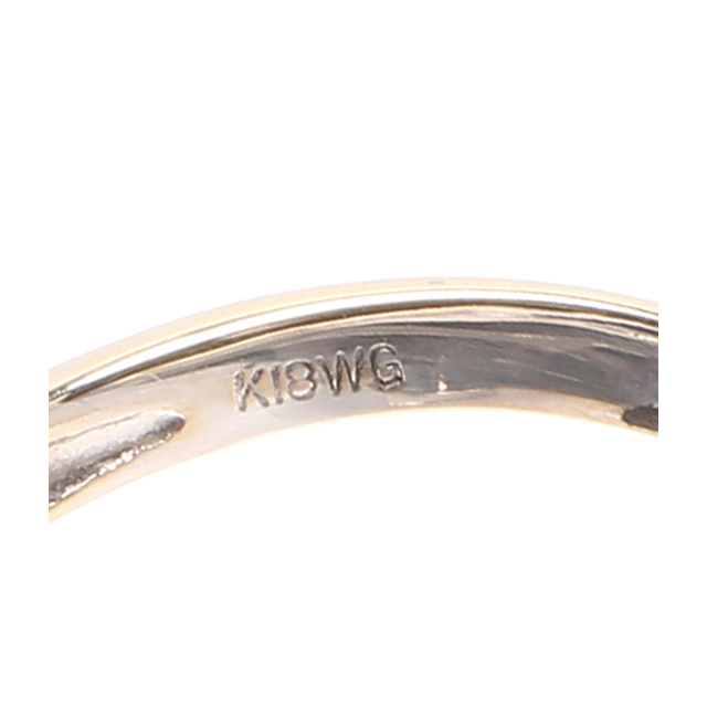 リング 指輪 K18WG ダイヤ 0.30ct    レディース 11号