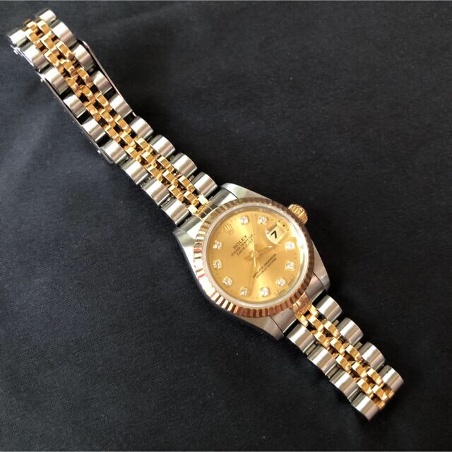 ROLEX(ロレックス)の【リリコ様専用】ロレックス デイトジャスト 10P新ダイヤ K18 コンビ レディースのファッション小物(腕時計)の商品写真