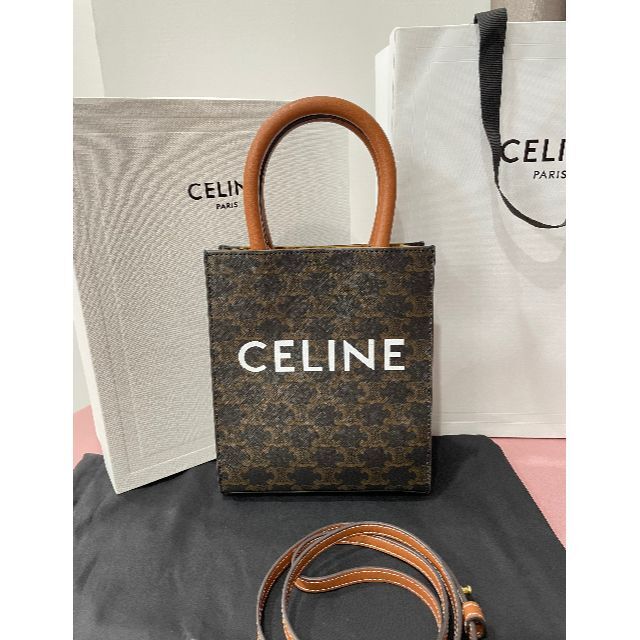 CELINE セリーヌ2way ミニ バーティカルカバ/ショルダーバッグ