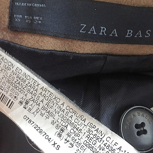 ZARA(ザラ)のZARA コート XS   ★1/25までお取り置き中★ レディースのジャケット/アウター(ピーコート)の商品写真