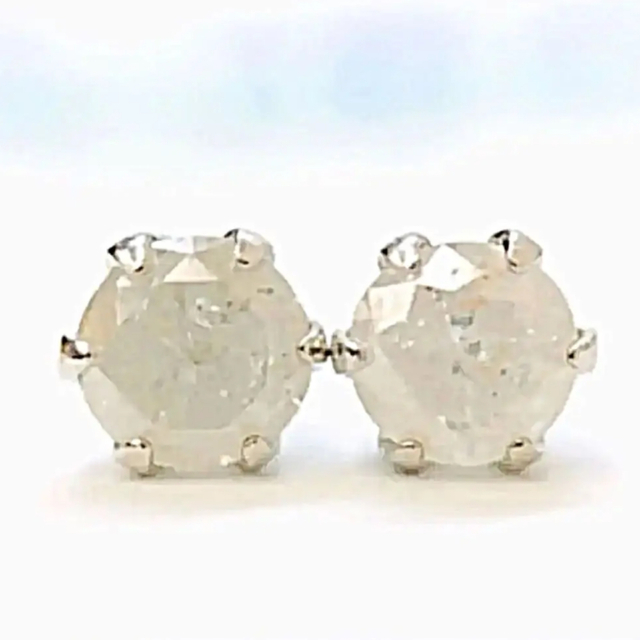 PT900 天然ダイヤモンド0.26ct シェル ピアス