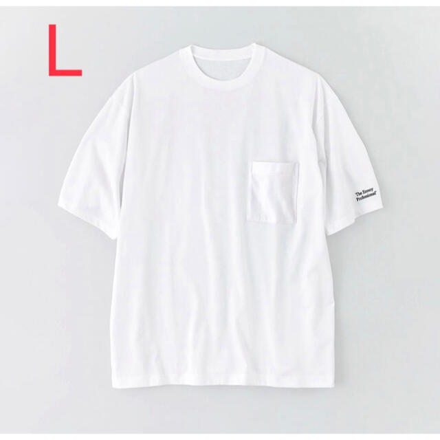 ennoy POCKET T-SHIRTS WHITE x BLACK LTシャツ/カットソー(半袖/袖なし)