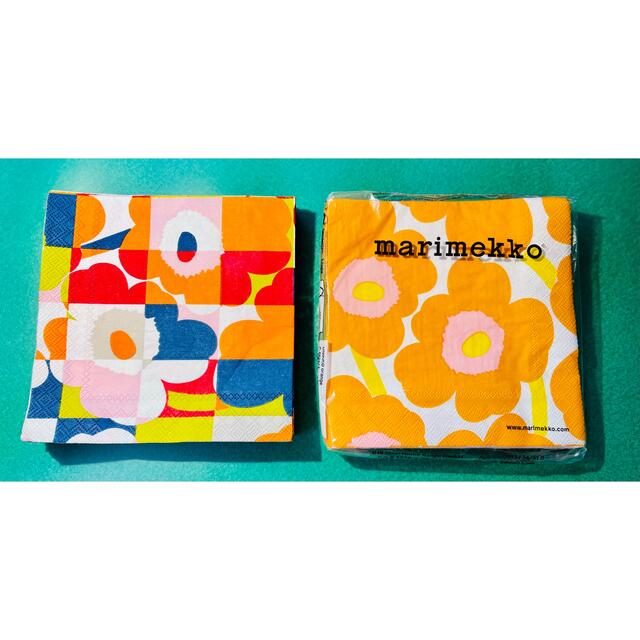 marimekko(マリメッコ)のマリメッコ　ペーパータオル　２種類セット インテリア/住まい/日用品のキッチン/食器(テーブル用品)の商品写真