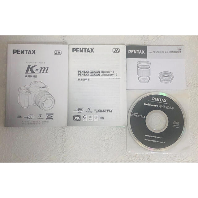 【美品】PENTAX 一眼レフカメラ K-m & 18-55 レンズ付き 5