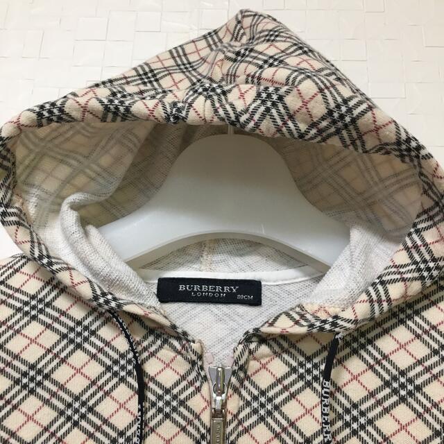 BURBERRY(バーバリー)のBURBERRY バーバリー　アウター　パーカー　80 ノバチェック キッズ/ベビー/マタニティのベビー服(~85cm)(ジャケット/コート)の商品写真