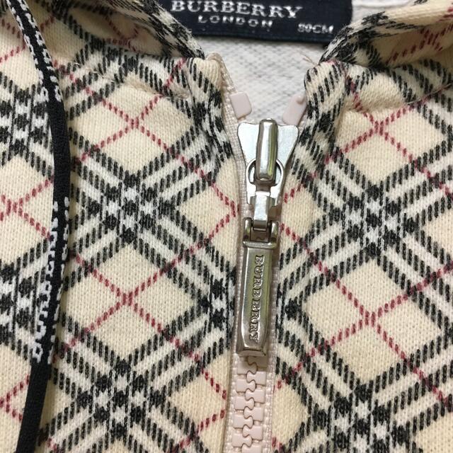 BURBERRY(バーバリー)のBURBERRY バーバリー　アウター　パーカー　80 ノバチェック キッズ/ベビー/マタニティのベビー服(~85cm)(ジャケット/コート)の商品写真