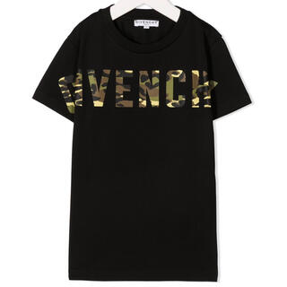 ジバンシィ(GIVENCHY)のジバンシィ　迷彩ロゴTシャツ　ブラック　12(Tシャツ(半袖/袖なし))