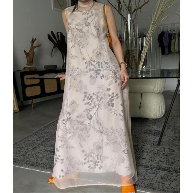 AMERI 2WAY FLOWER LAYERED SHEER DRESS