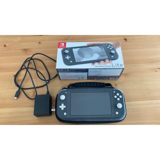 ニンテンドースイッチ(Nintendo Switch)のNintendo Switch Liteグレー 美品(家庭用ゲーム機本体)