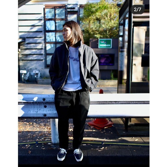 19so 24 7 ブラックM Nylon Jacket