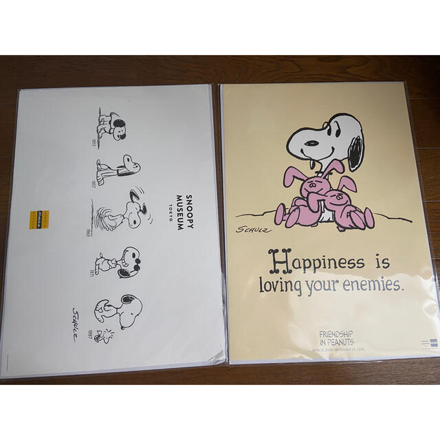 PEANUTS(ピーナッツ)のSNOOPYポスター エンタメ/ホビーのおもちゃ/ぬいぐるみ(キャラクターグッズ)の商品写真