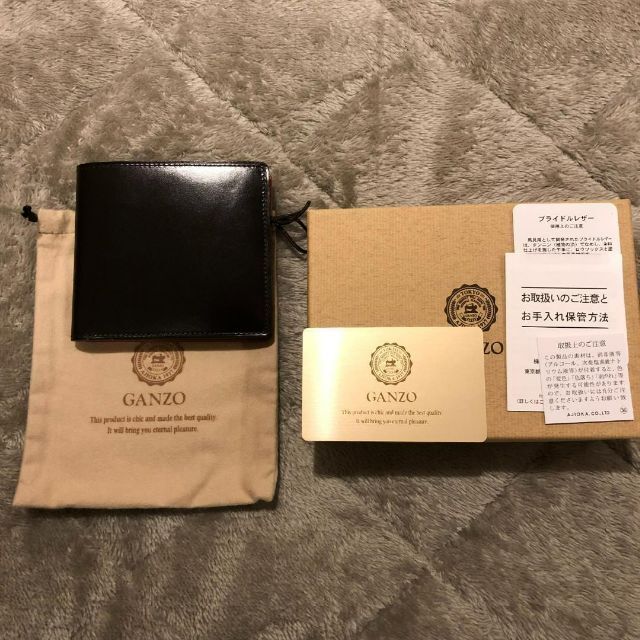 GANZO - GANZO シンブライドル 純札入れ (57086) + 専用WAXの通販 by