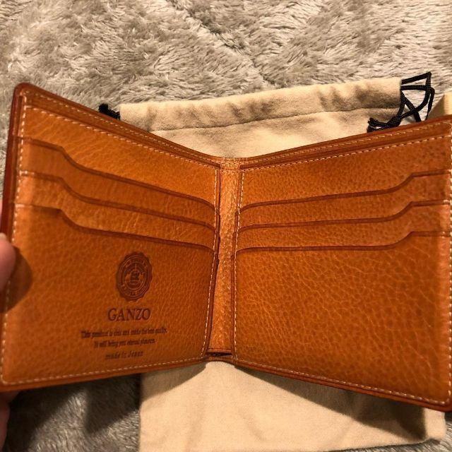 GANZO - GANZO シンブライドル 純札入れ (57086) + 専用WAXの通販 by