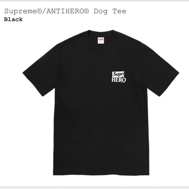 supreme ANTIHERO Dog Tee black M 黒