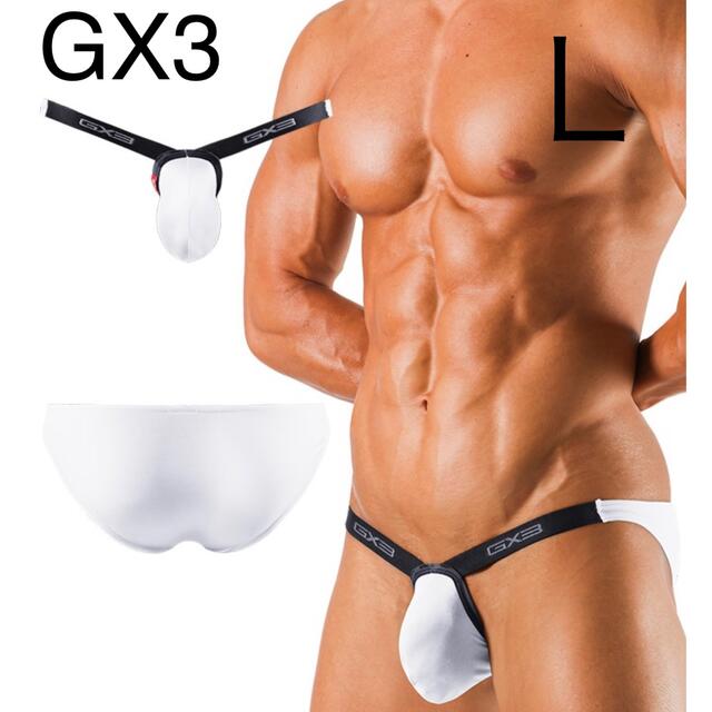 【White:Ｌ】GX3 ULTRA SKIN マイクロポーチ ビキニ メンズのアンダーウェア(その他)の商品写真