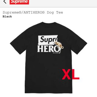 シュプリーム(Supreme)の Supreme / ANTIHERO Dog Tee "Black"XL(Tシャツ/カットソー(半袖/袖なし))