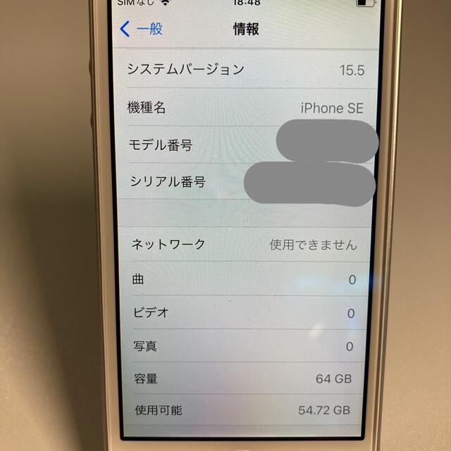 【バッテリー100%】iPhone SE 第一世代 64GB