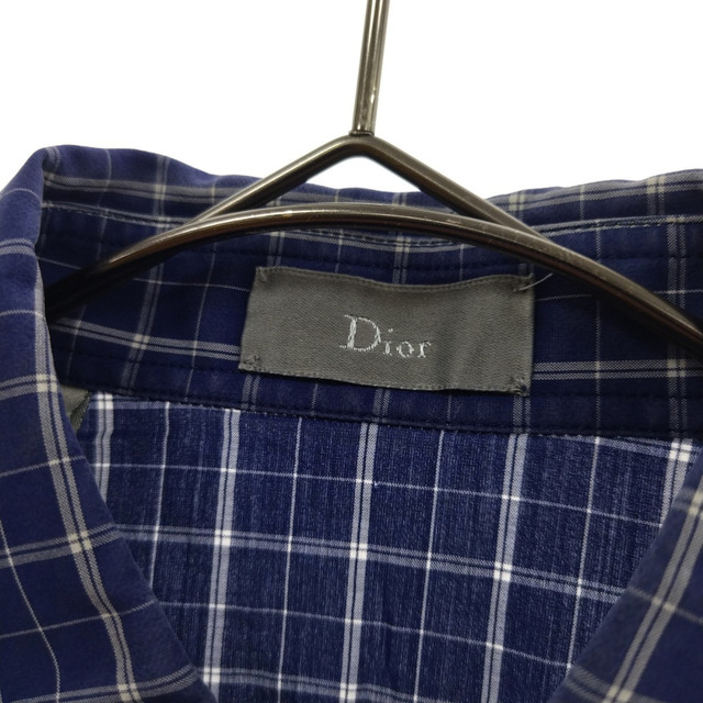 Christian Dior ディオール チェックシャツ 半袖シャツ