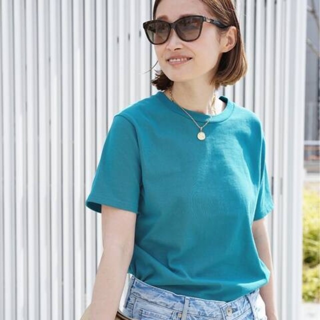 DEUXIEME CLASSE(ドゥーズィエムクラス)のLIKE. Tシャツ サックスブルー タグ付未使用 レディースのトップス(シャツ/ブラウス(長袖/七分))の商品写真