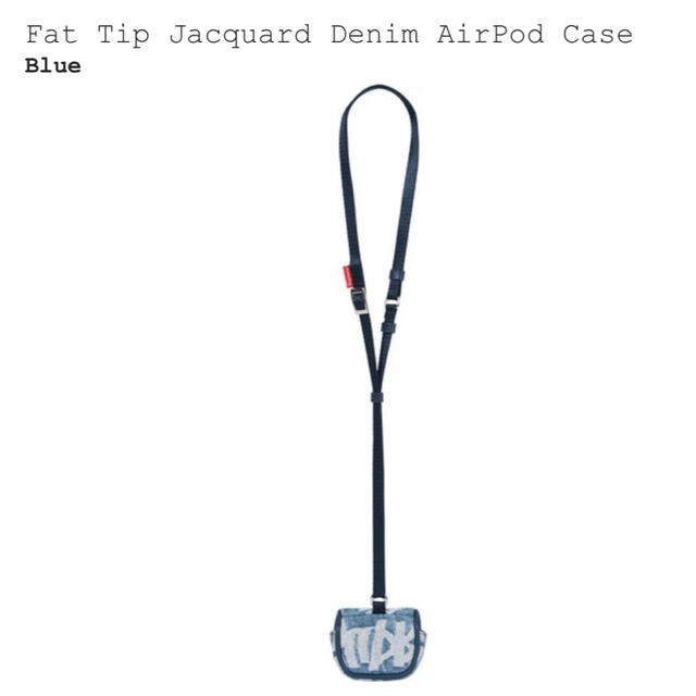 シュプリームFat Tip Jacquard Denim AirPod Case