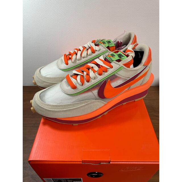 CLOT Sacai Nike LD Waffle "Orange Blaze"