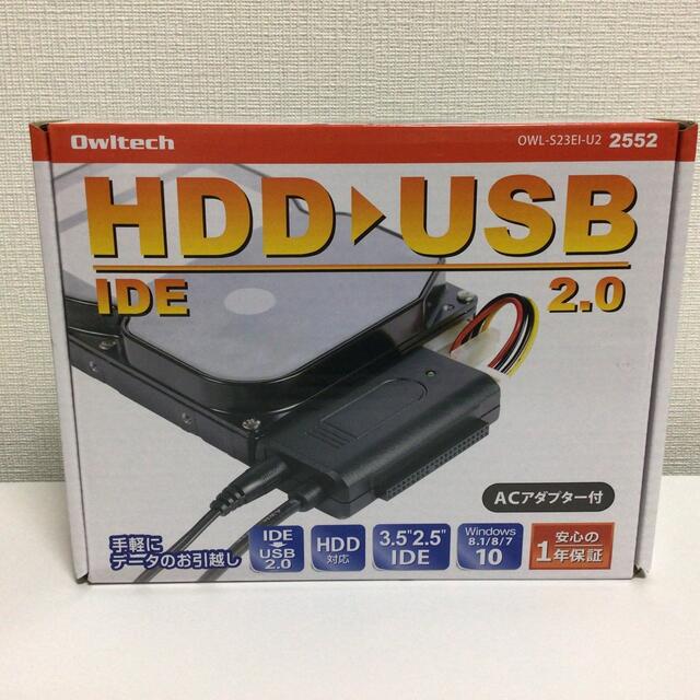 IDE-USB2.0 変換ケーブル OWL-S23EI スマホ/家電/カメラのPC/タブレット(PC周辺機器)の商品写真