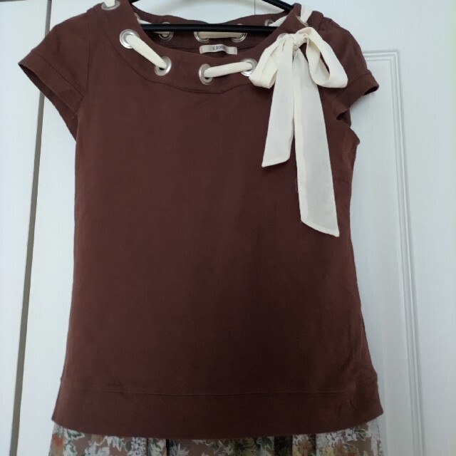KATHARINE ROSS(キャサリンロス)のキャサリンロス  Tシャツ カットソー 茶色 レディースのトップス(カットソー(半袖/袖なし))の商品写真