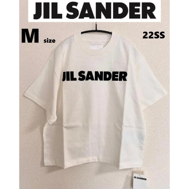 22SS【新品】JIL SANDER　ロゴ プリント コットン Tシャツ Mパーカー