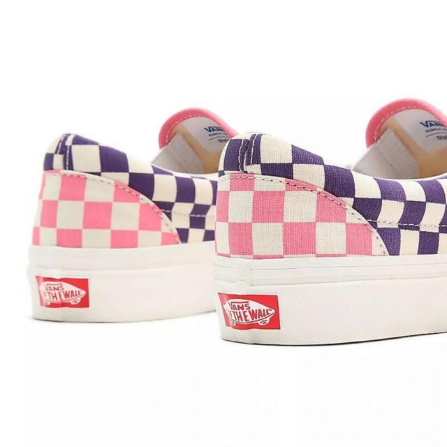 VANS(ヴァンズ)の26cm【VANS 】アナハイム　スリッポン チェッカー　ピンク×パープル メンズの靴/シューズ(スニーカー)の商品写真