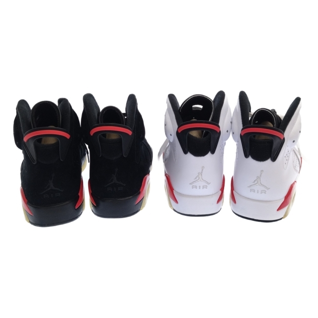 NIKE(ナイキ)のNIKE ナイキ AIR JORDAN 6 INFRARED PACK 2足 セット ジョーダン インフラレッド ハイカット スニーカー ホワイト/ブラック 398850 901 メンズの靴/シューズ(スニーカー)の商品写真