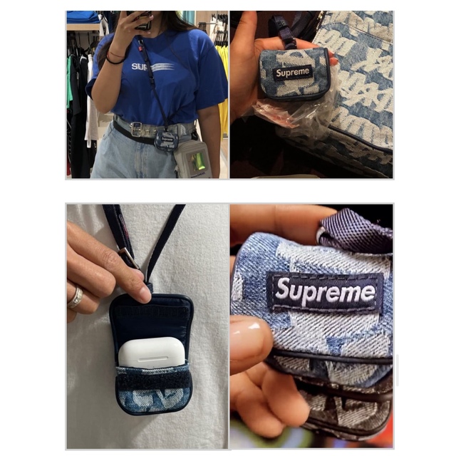 Supreme Jacquard Denim AirPod Case