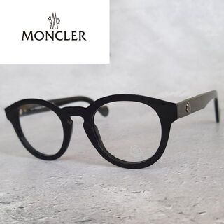 モンクレール(MONCLER)のメガネ モンクレール ボストン フルリム 眼鏡 ブラック 黒 イタリア製(サングラス/メガネ)