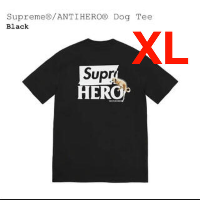 Supreme / ANTIHERO Dog Tee "Black"