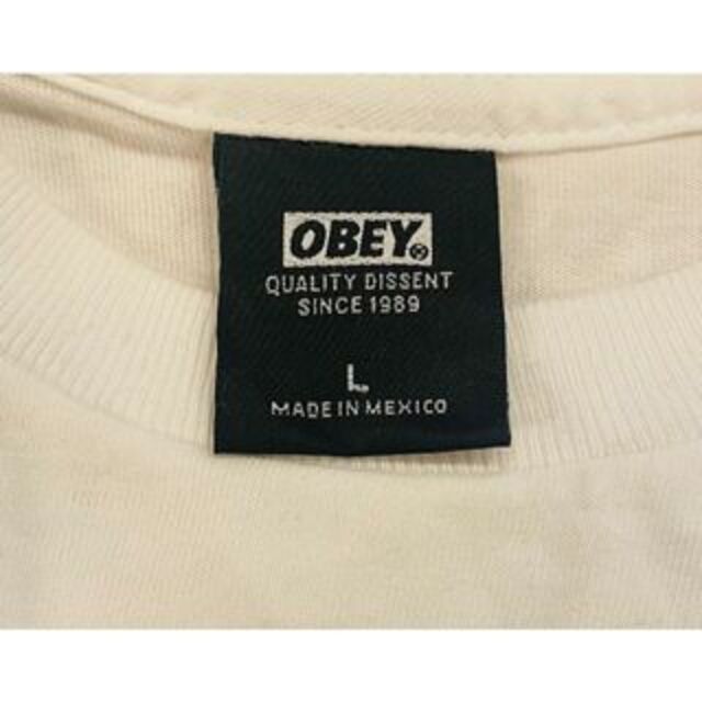 OBEY(オベイ)の【mio様専用】OBEY／オベイ メンズTシャツ　Lサイズ・白／黒 ２枚セット メンズのトップス(Tシャツ/カットソー(半袖/袖なし))の商品写真