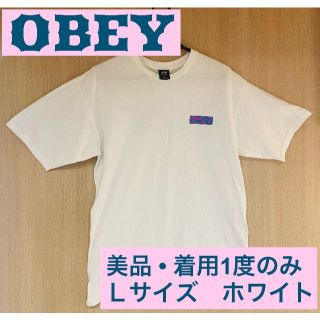 オベイ(OBEY)の【mio様専用】OBEY／オベイ メンズTシャツ　Lサイズ・白／黒 ２枚セット(Tシャツ/カットソー(半袖/袖なし))