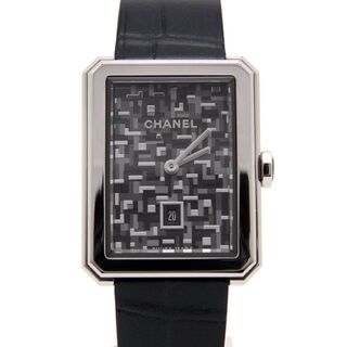 シャネル(CHANEL)のほぼ未使用 シャネル 腕時計 ボーイフレンド ネオ ツイード 限定 革ベルト(腕時計)
