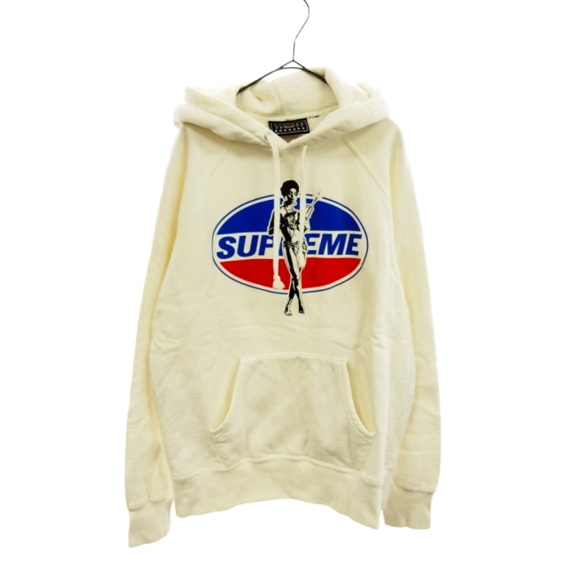 SUPREME シュプリーム 17AW×HYSTERIC GLAMOUR Hooded Sweatshirt ×ヒステリックグラマー ウーマンロゴプリントスウェットプルオーバーフーディ パーカーS備考