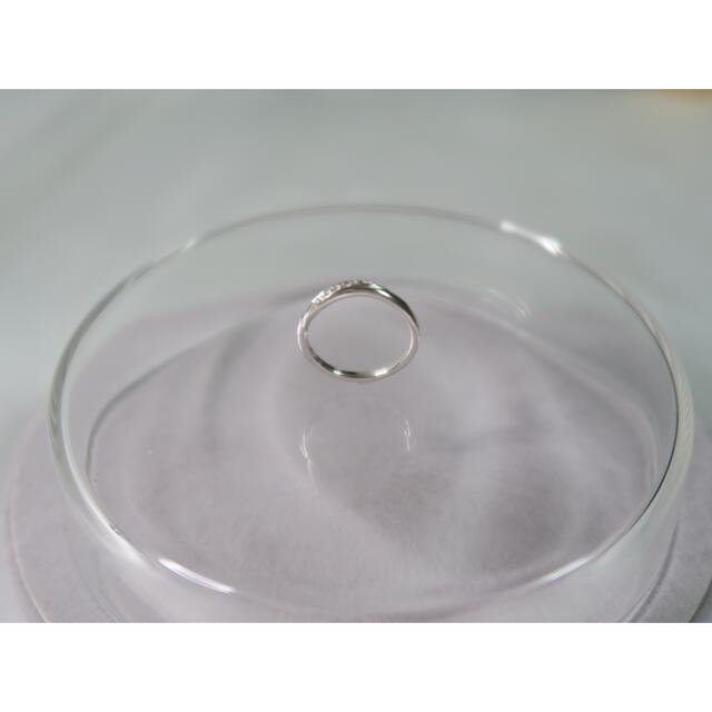 4℃(ヨンドシー)の4℃ K10 ホワイトゴールド　小さめリング　2号 レディースのアクセサリー(リング(指輪))の商品写真