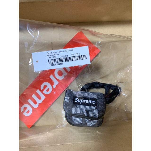 スマホアクセサリーSupreme Fat Tip Jacquard Denim AirPods