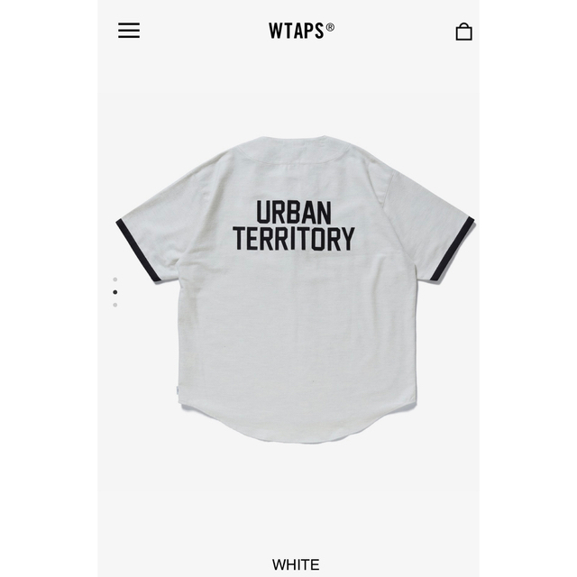 W)taps(ダブルタップス)の新品未使用 22SS Wtaps LEAGUE / SS / white / L メンズのトップス(シャツ)の商品写真