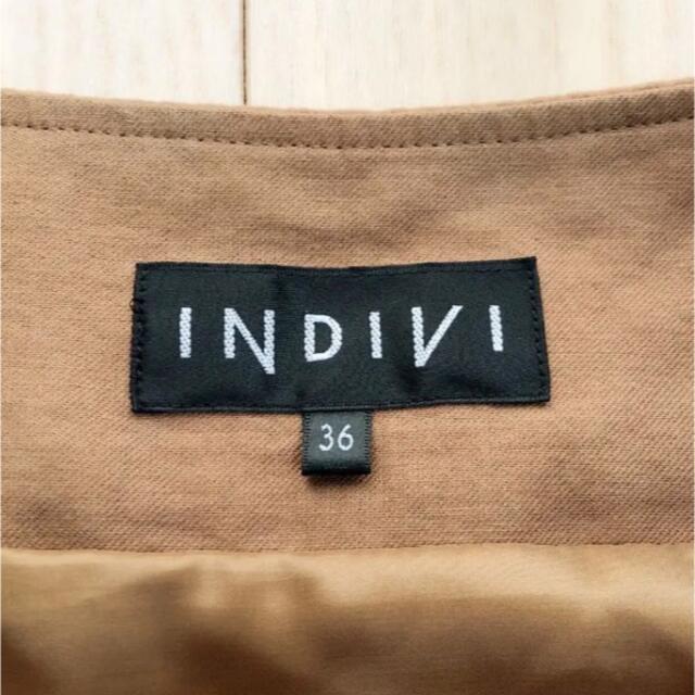 INDIVI(インディヴィ)のインディヴィ INDIVI スエード調 スカート レディースのスカート(ひざ丈スカート)の商品写真